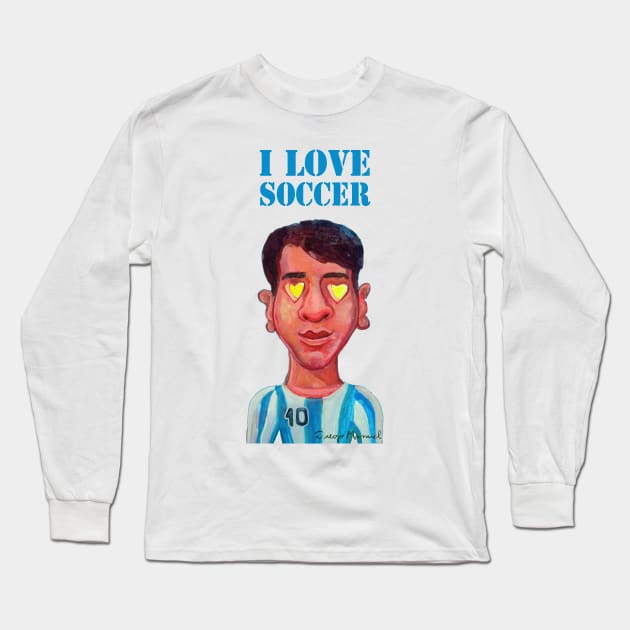 I love soccer Long Sleeve T-Shirt by diegomanuel